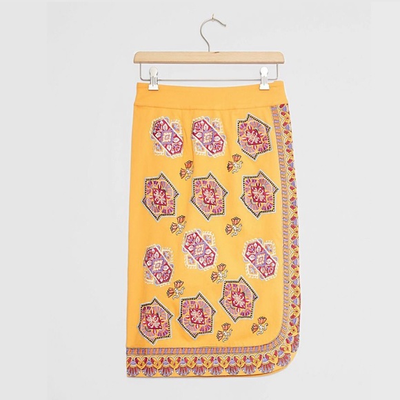 Anthropologie Dresses & Skirts - ANTHROPOLOGIE | Krissy Embroidered Pencil Skirt | NWT